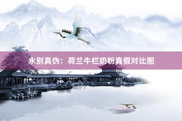 永别真伪：荷兰牛栏奶粉真假对比图